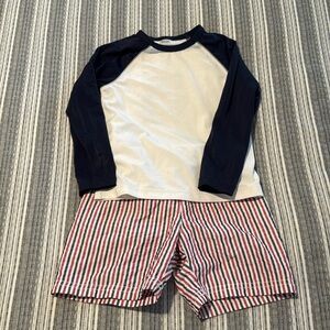 3T Swim Trunks and Rash Guard